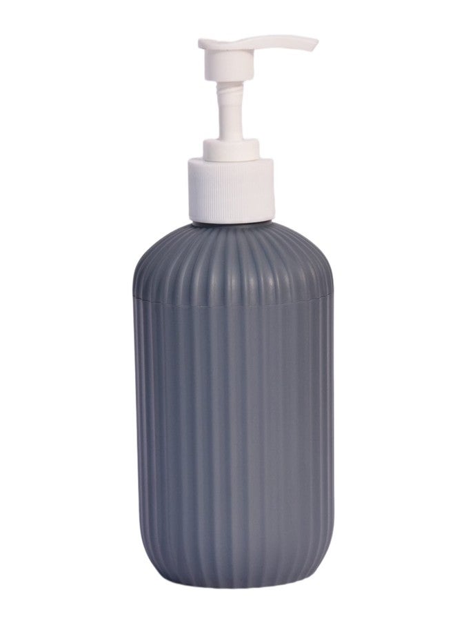 EMOH ROCED Soap Shampoo Conditioner Hand Wash Gel Dispenser Liquid Soap Sanitizer Dispenser for Bathroom Basin Kitchen Sink 350Ml (Pack of 1, Metallic Grey) - Image 3
